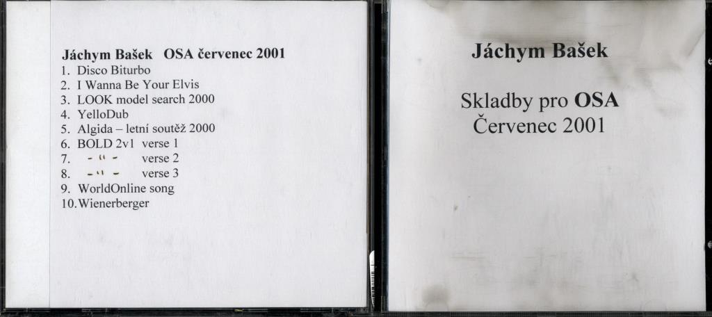 Skladby pro OSA - Červenec 2001