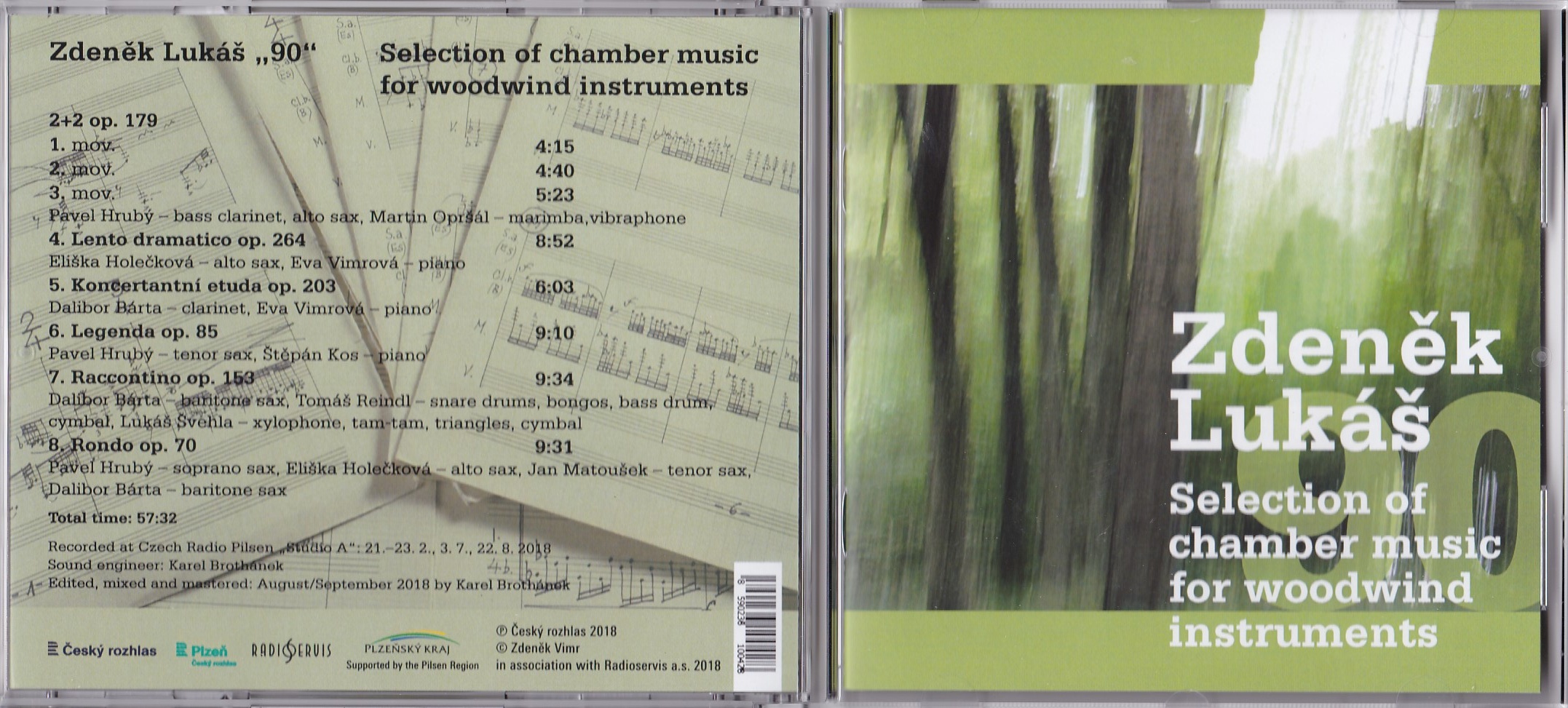 Selection of chamber music for woodwind instruments