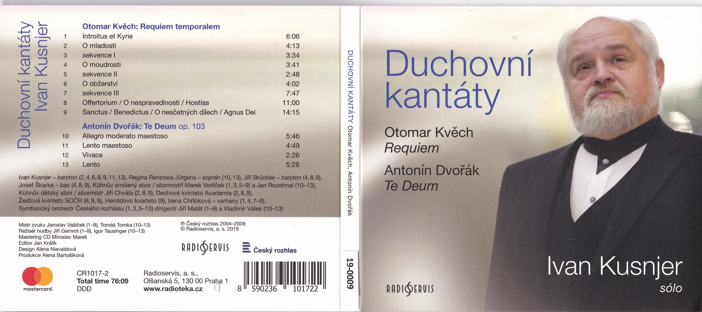 Otomar Kvěch / Antonín Dvořák : Duchovní kantáty