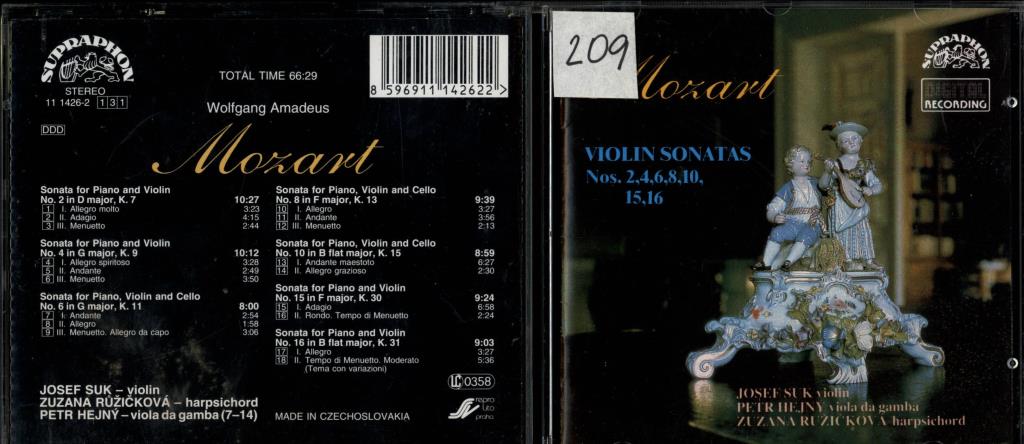 Mozart - Violin sonatas