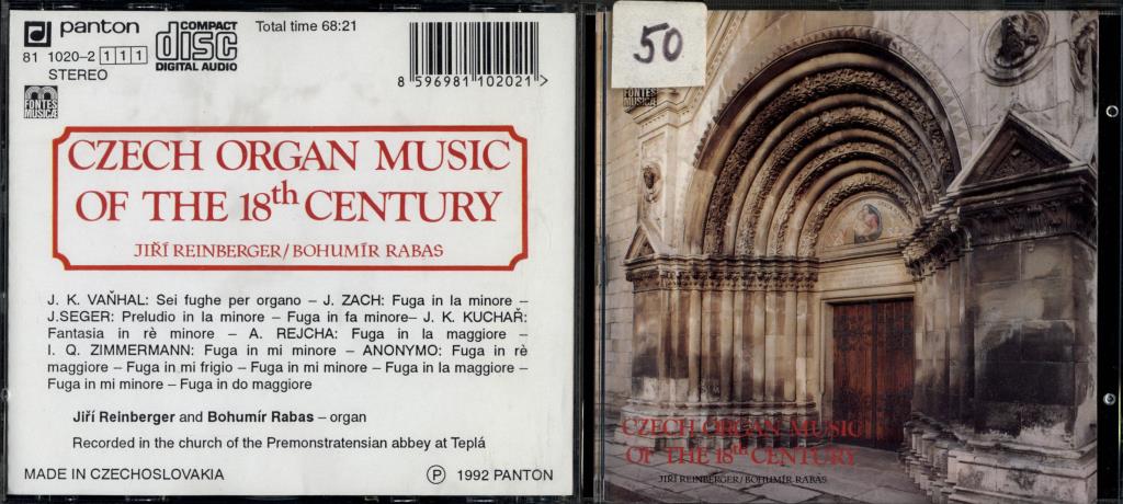 Czech organ music of the 18th centruy