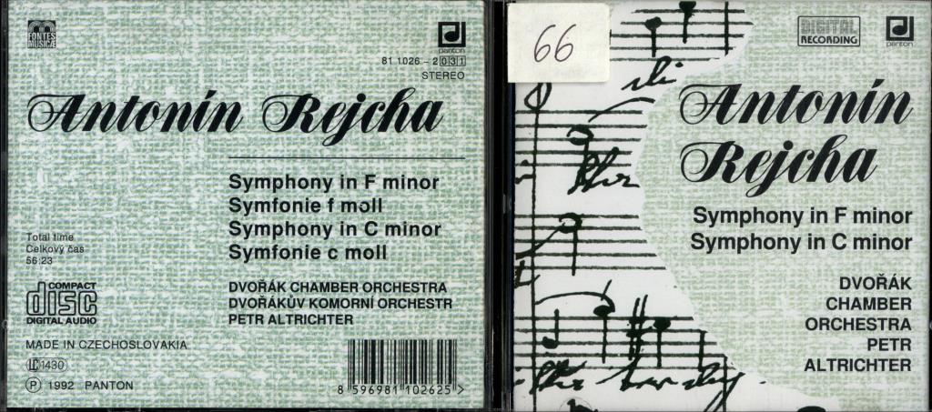 Antonín Rejcha - Symphony in F minor, Symphony in C minor