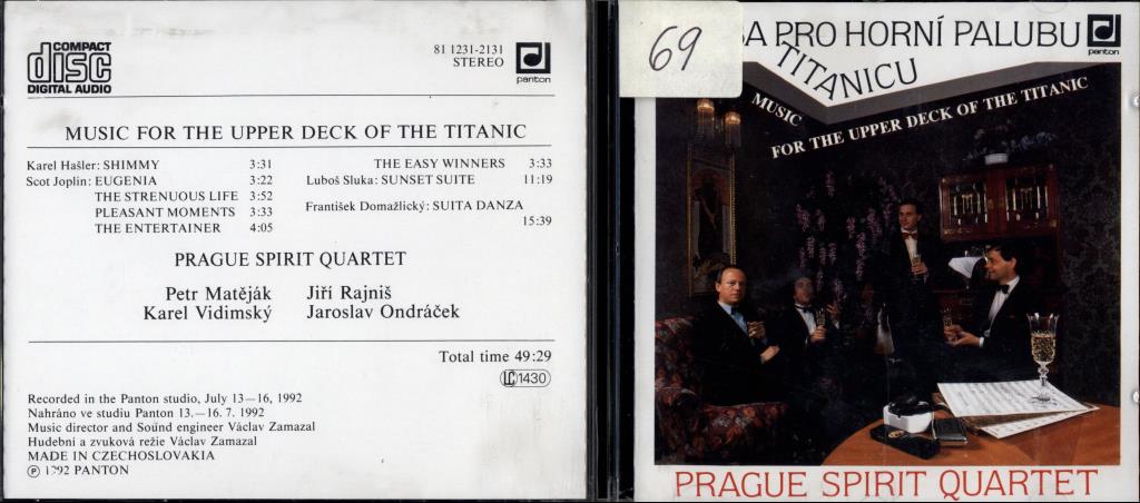 Music for the upper deck of the Titanic