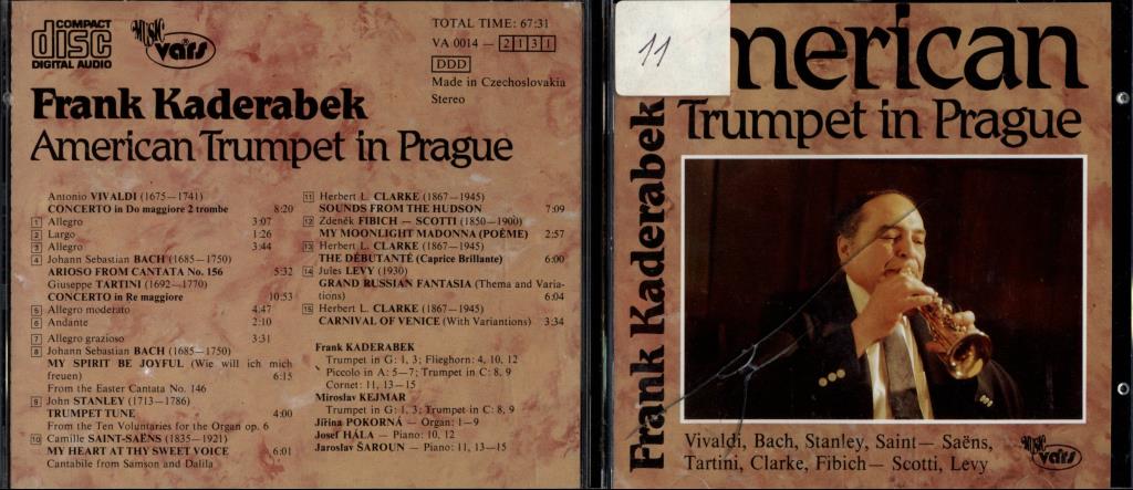 Frank Kaderabek American trumpet in Prague