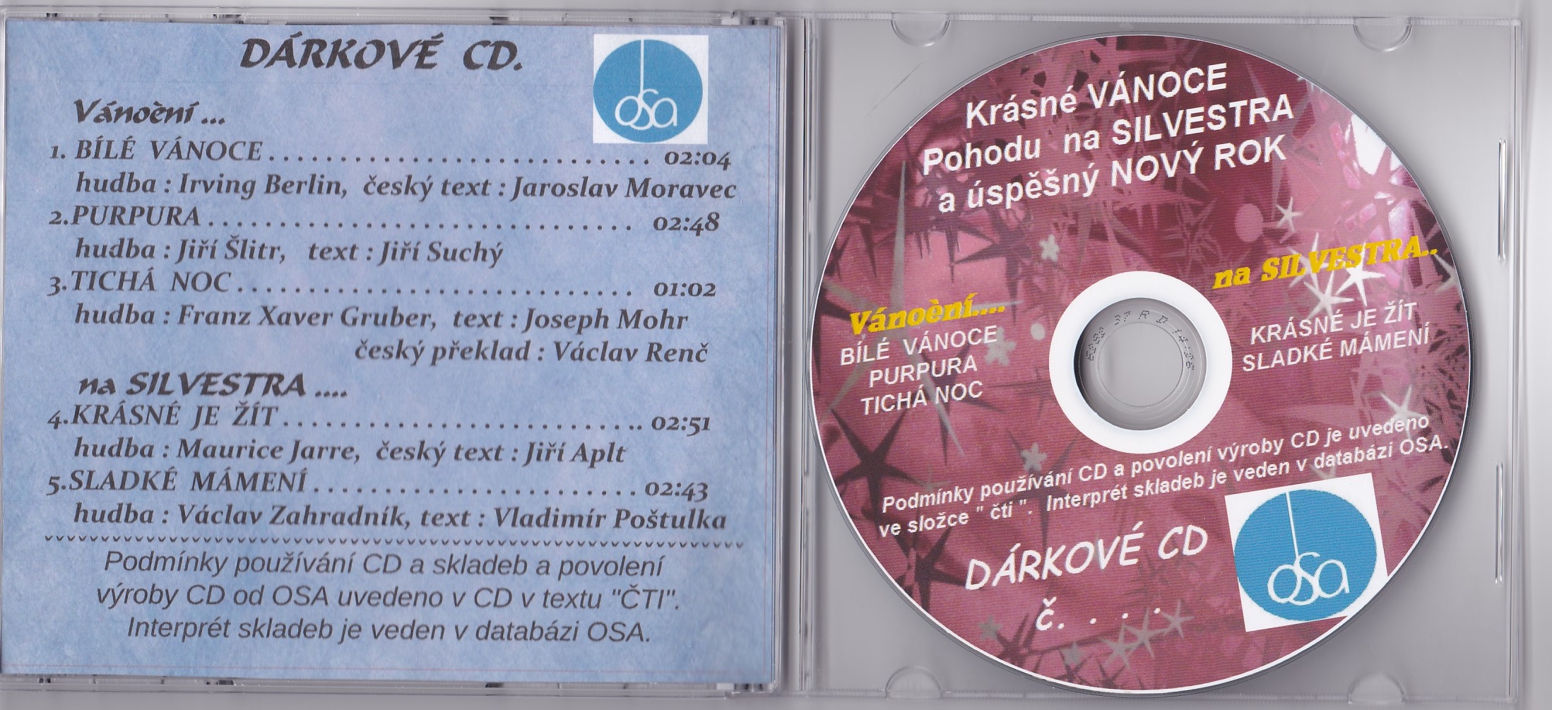 Dárkové CD Vánoční, Na Silvestra