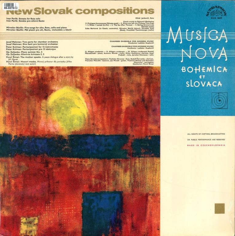 Musica Nova Bohemica et Slovaca