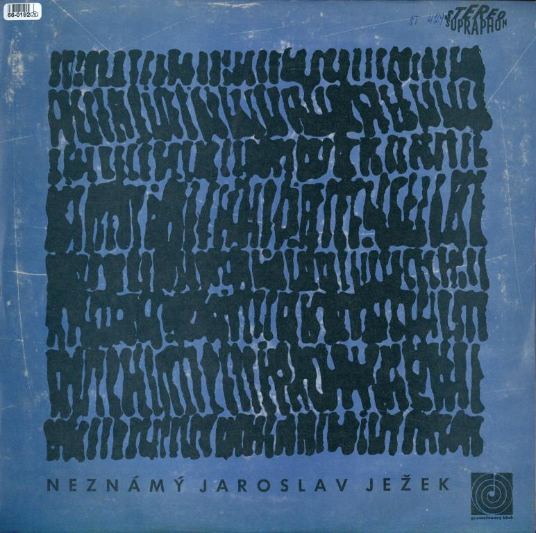 Neznámý Jaroslav Ježek