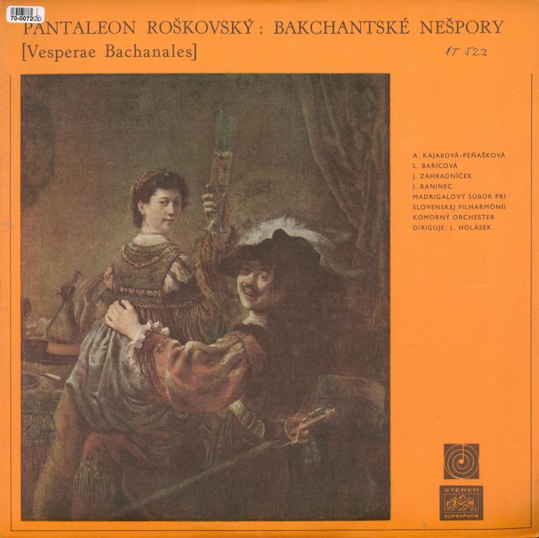 Pantaleon Roškovský - Bakchantské nešpory