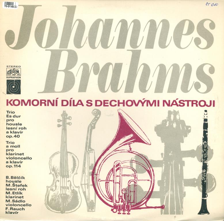 Johannes Brahms - Komorní díla s dechovými nástroji