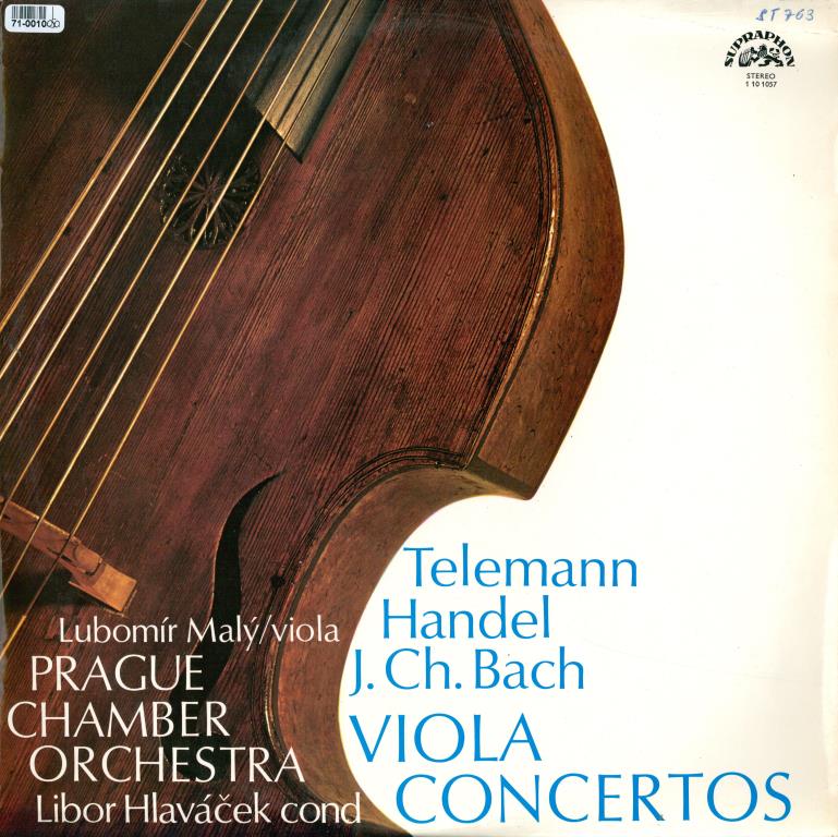 Telemann, Handel, J. CH. Bach - Viola concertos