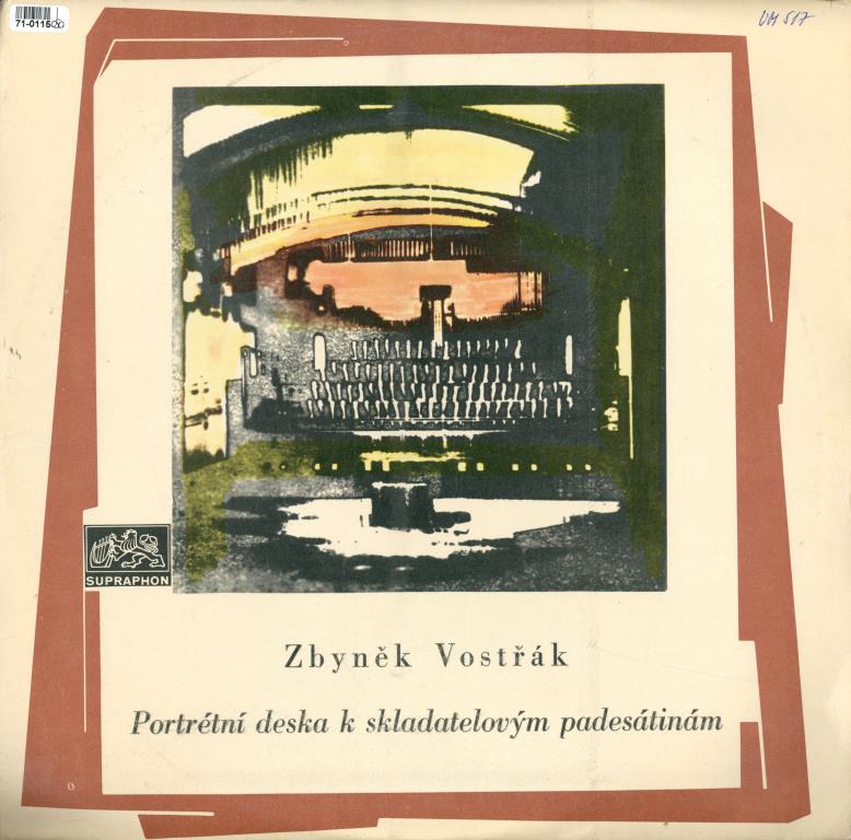 Zbyněk Vostřák - Portrétní deska s skladatelovým padesátinám