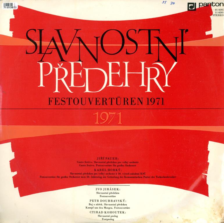 Slavnostní předehry 1971