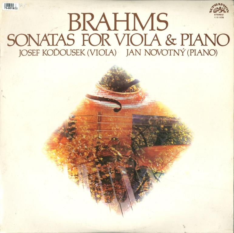 Sonatas For Viola & Piano - Brahms