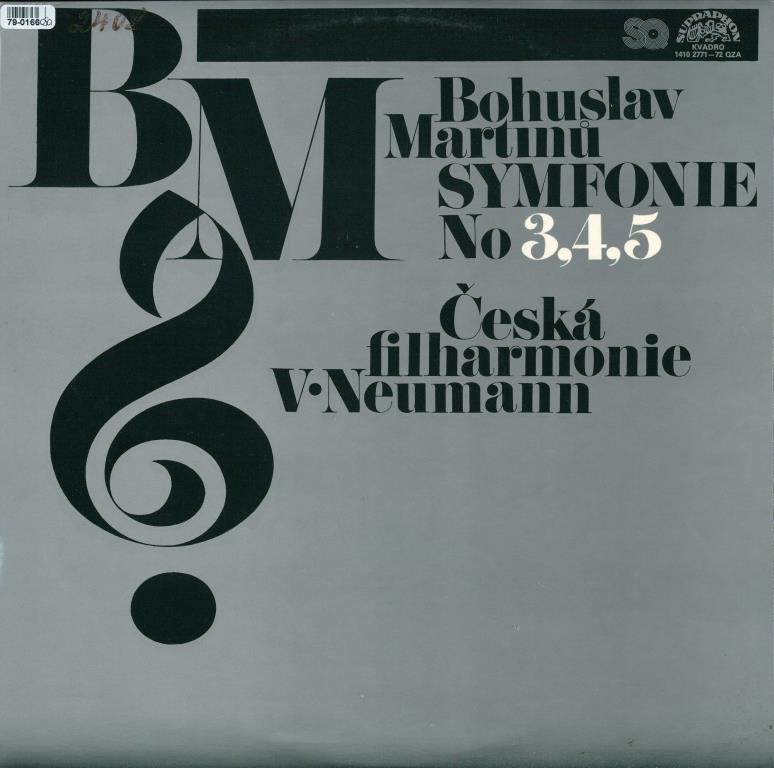 Symfonie No 3, 4, 5 - Bohuslav Martinů