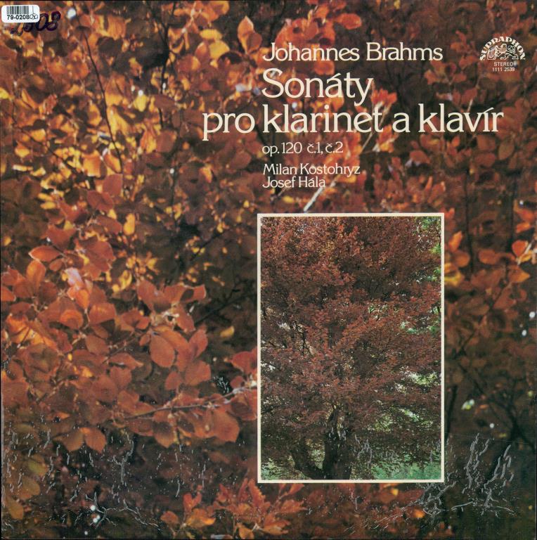 Brahms - Sonáty pro klarinet a klavír op. 120 č.1, č. 2