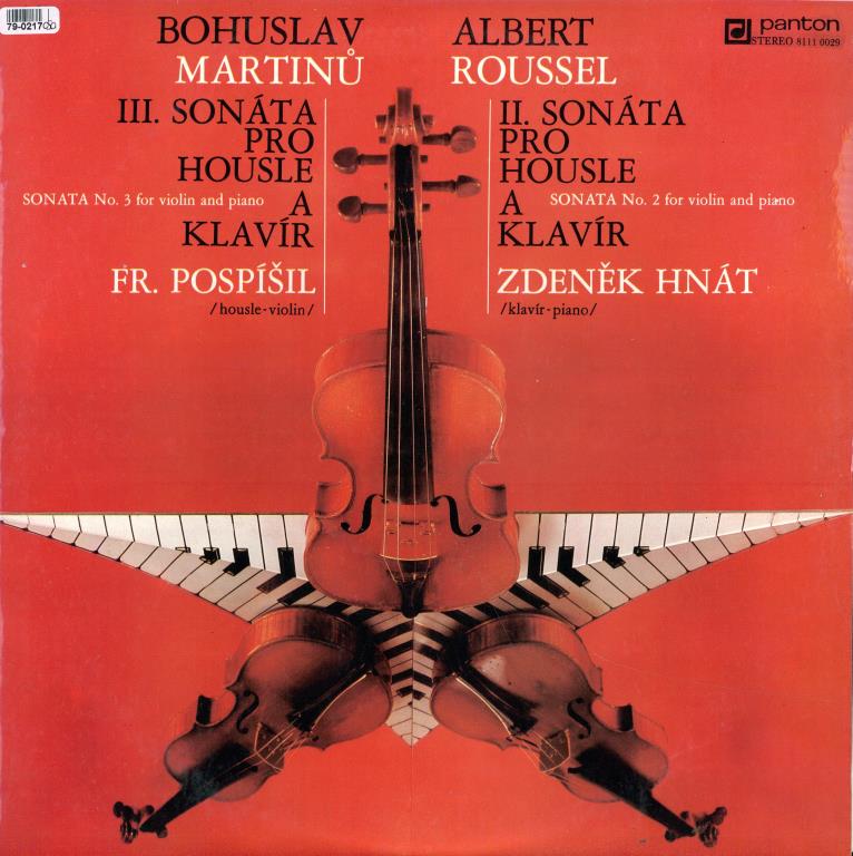 Bohuslav Martinů - II. sonáta pro housle a klavír, Albert Roussel - II. sonáta pro housle a klavír