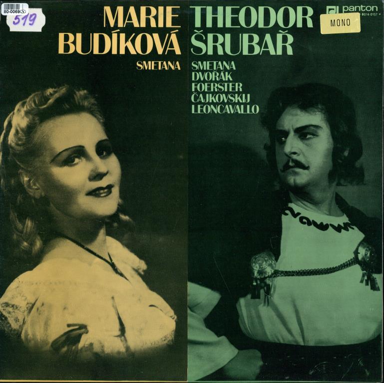 Marie Budíková, Thedor Šrubař - Smetana, Dvořák, Foerster, Čajkovskij, Leoncavallo