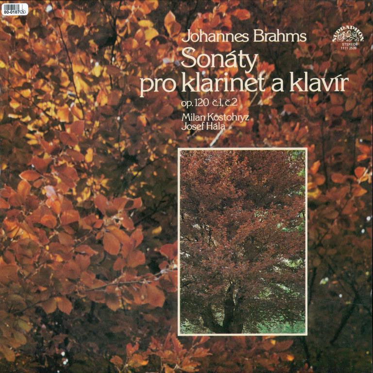 Johannes Brahms - Sonáty pro klarinet a klavír