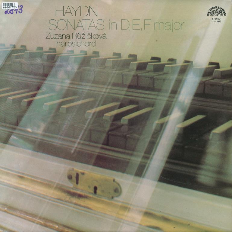 Haydn - Sonatas in D, E, F major