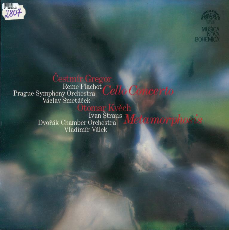 Čestmír Gregor - Cello concerto, Otomar Kvěch - Metamorphosis