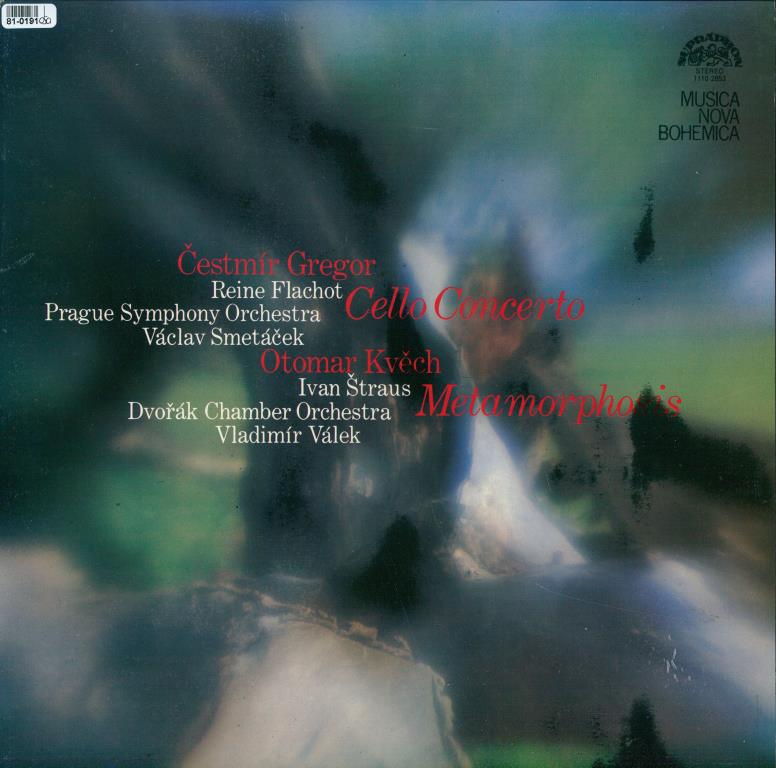 Čestmír Gregor - Cello concerto, Otomar Kvěch - Metamorphosis