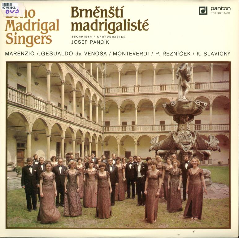 Brněnští madrigalisté - Marenzio, Gesualdo da Venosa, Monteverdi, P. Řezníček, K. Slavický