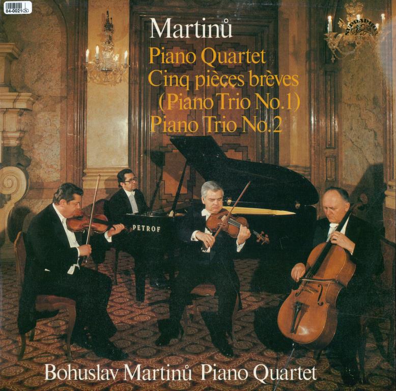 Martinů - Piano quartet, Piano trio No. 2