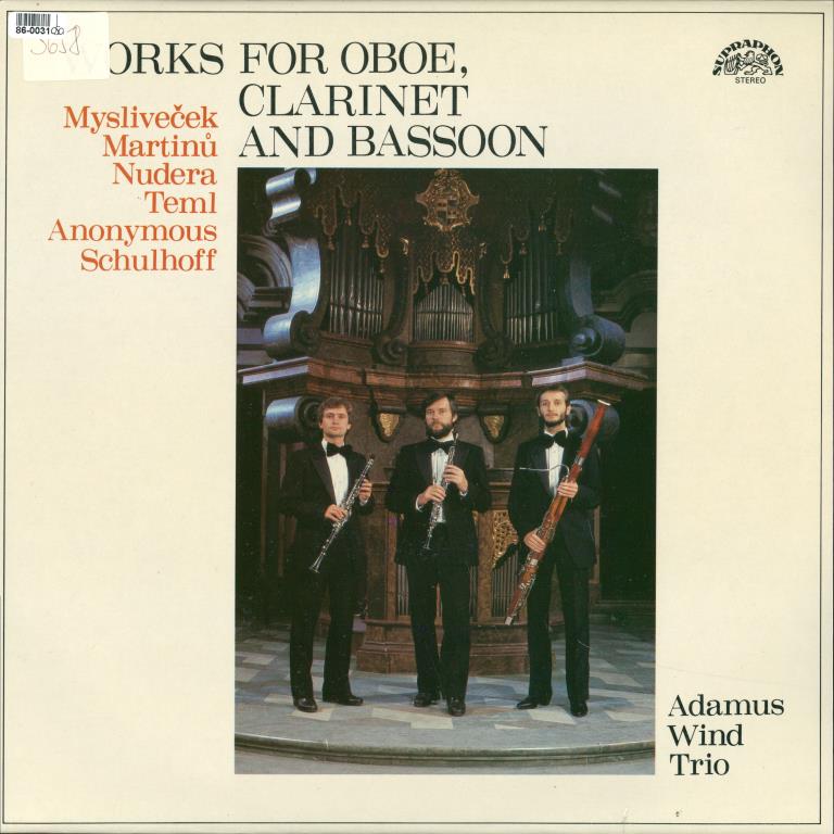 Works for oboe, clarinet and Bassoon