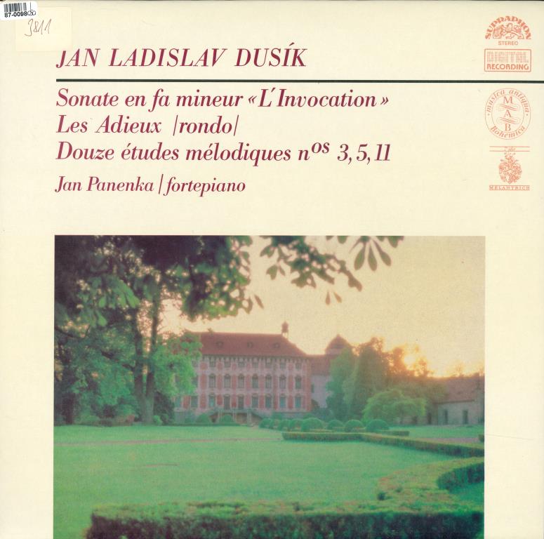 Jan Ladislav Dusík - Sonate, Les adieux, Douze études