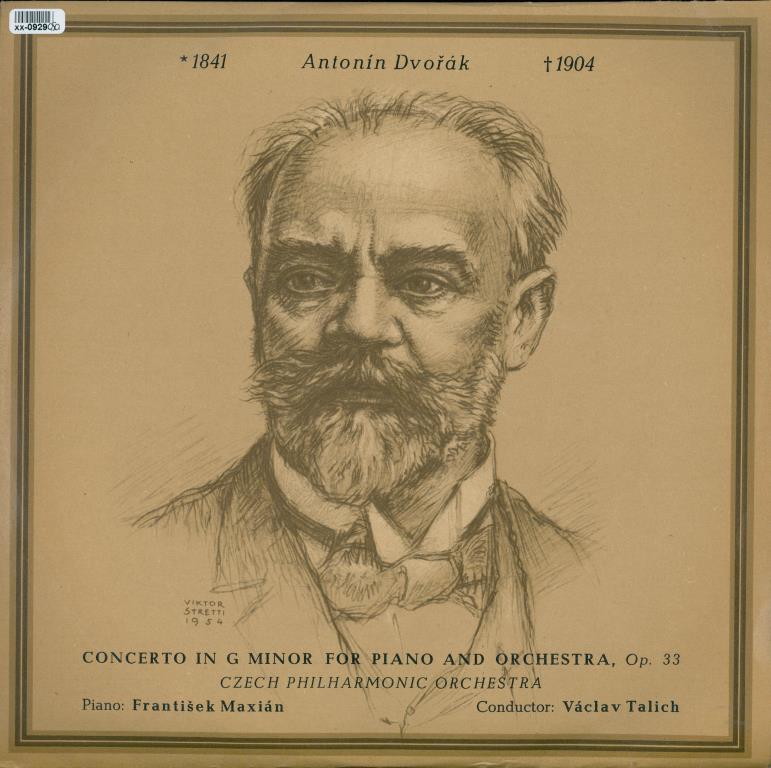 Concerto In G Minor For Piano And Orchestra Op. 33 - Dvořák