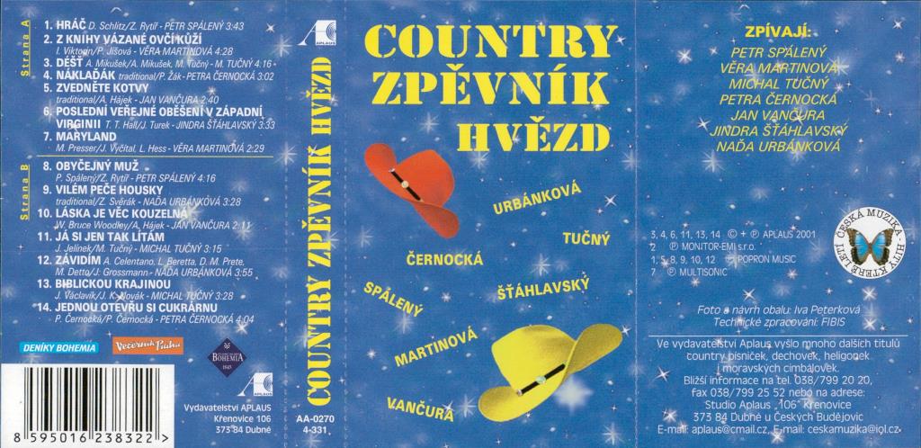 Country zpěvníky hvězd