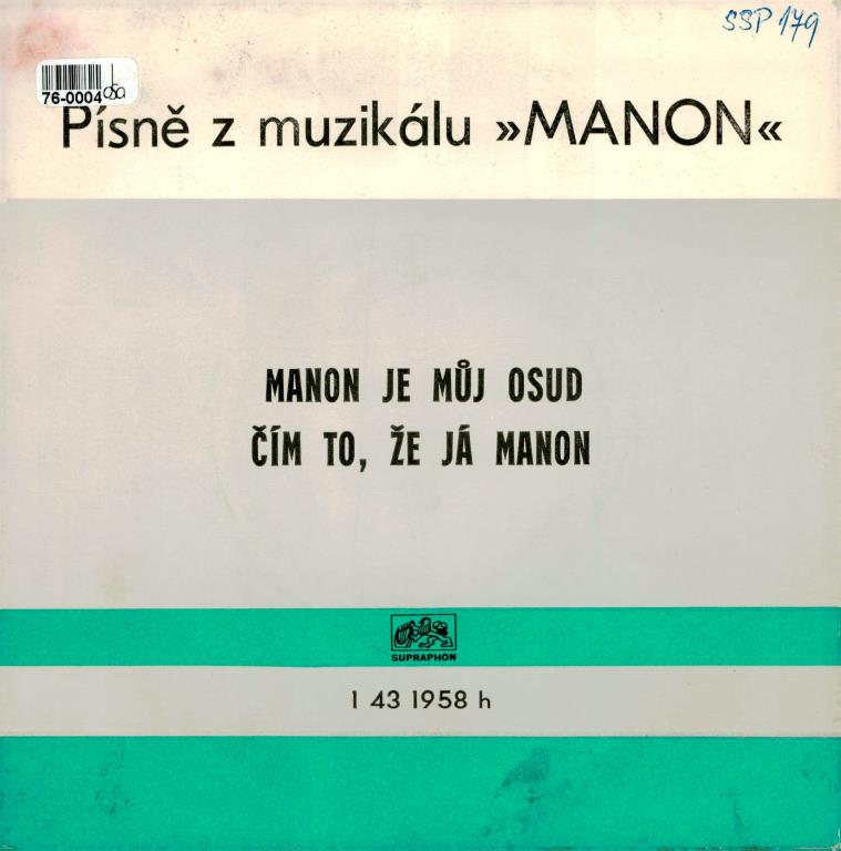 Manon je můj osud | Čím to, že já Manon