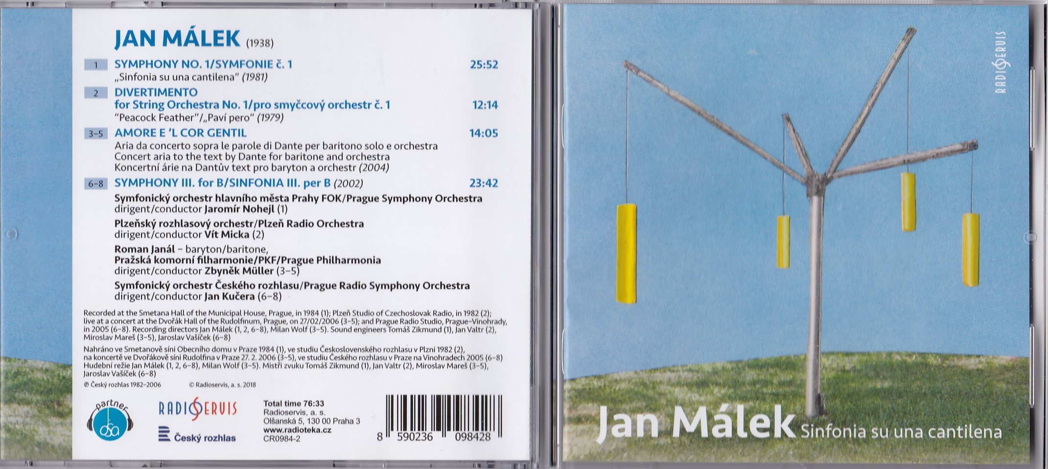 Jan Málek: Sinfonia su una cantilena; 
