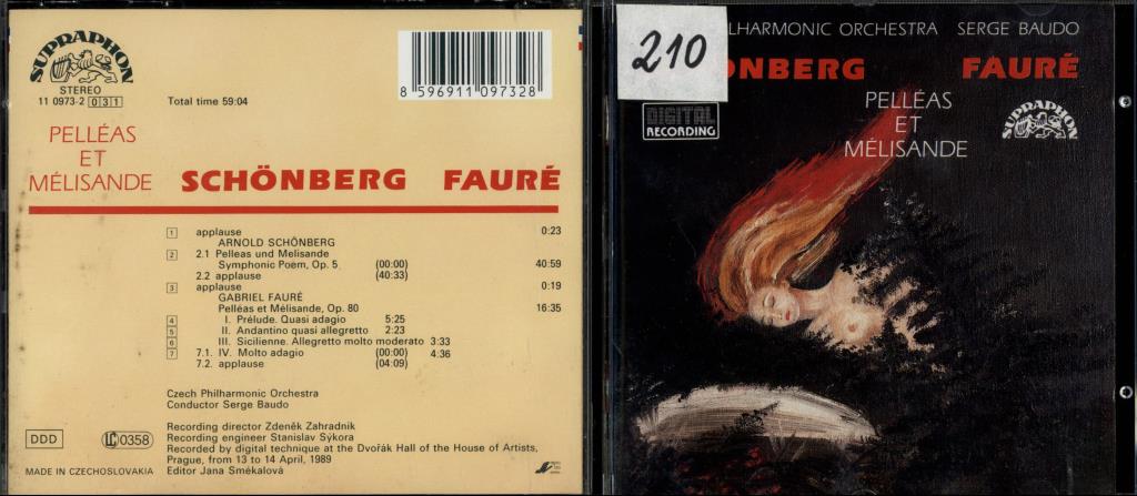 Pellés et Mélisande - Schönberg fauré