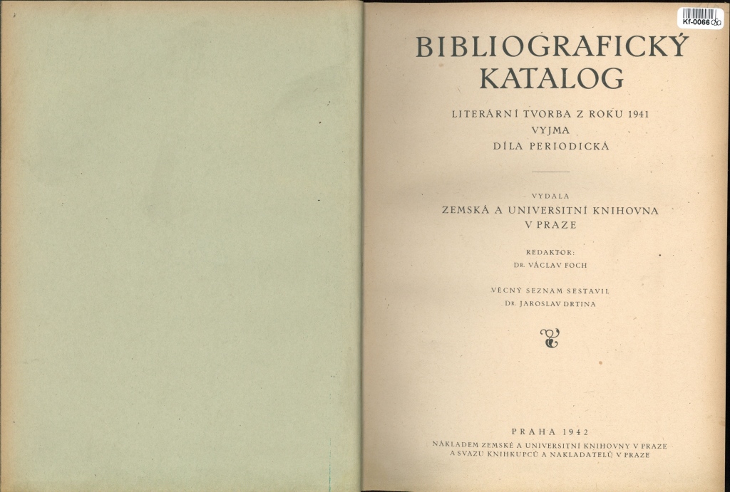 Bibliografický katalog