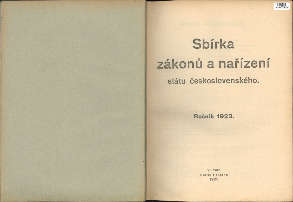 Sbírka zákonů a nařízení státu československého