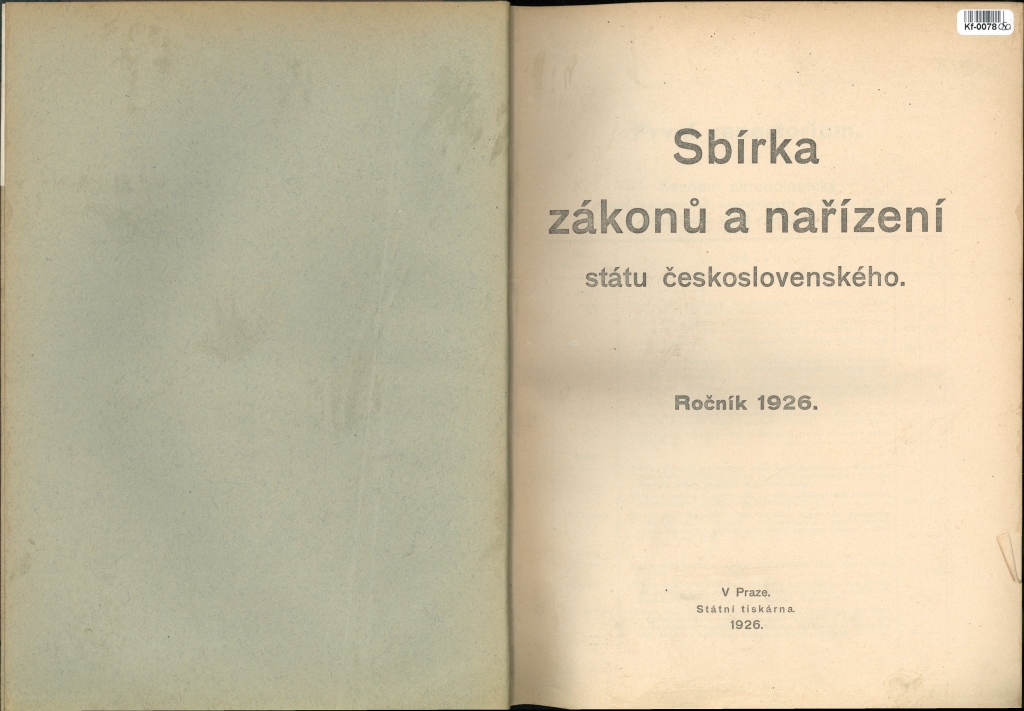 Sbírka zákonů a nařízení státu československého