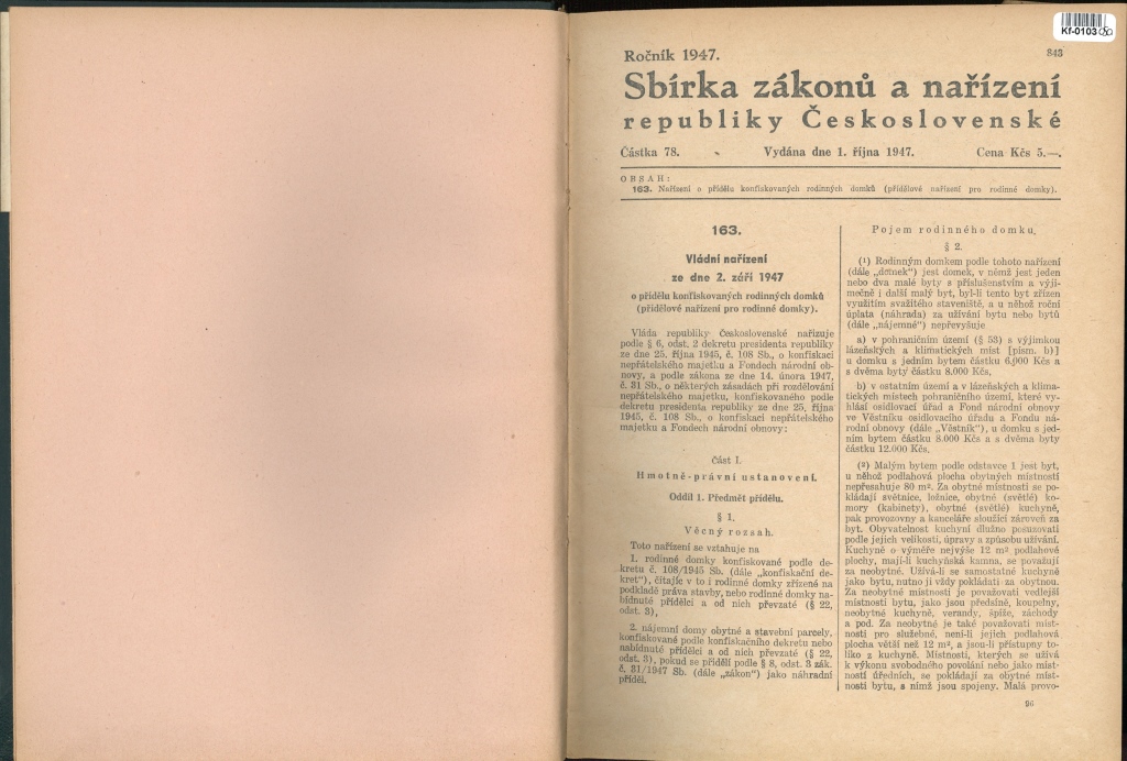 Sbírka zákonů a nařízení republiky Československé