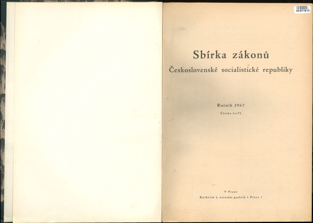 Sbírka zákonů Československé socialistické republiky