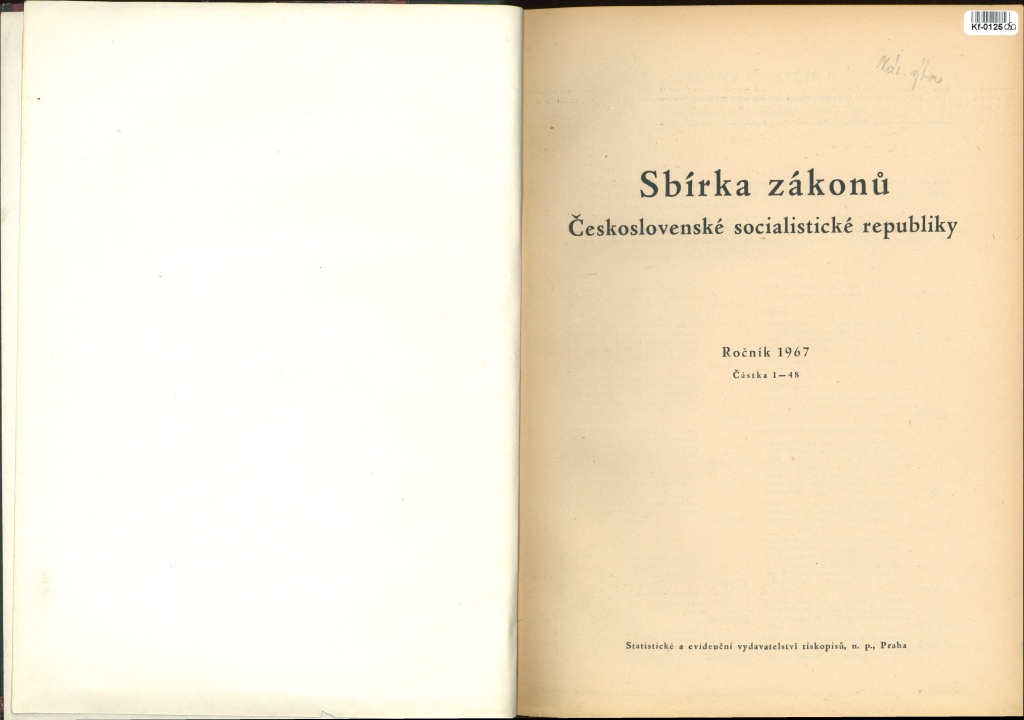 Sbírka zákonů Československé socialistické republiky