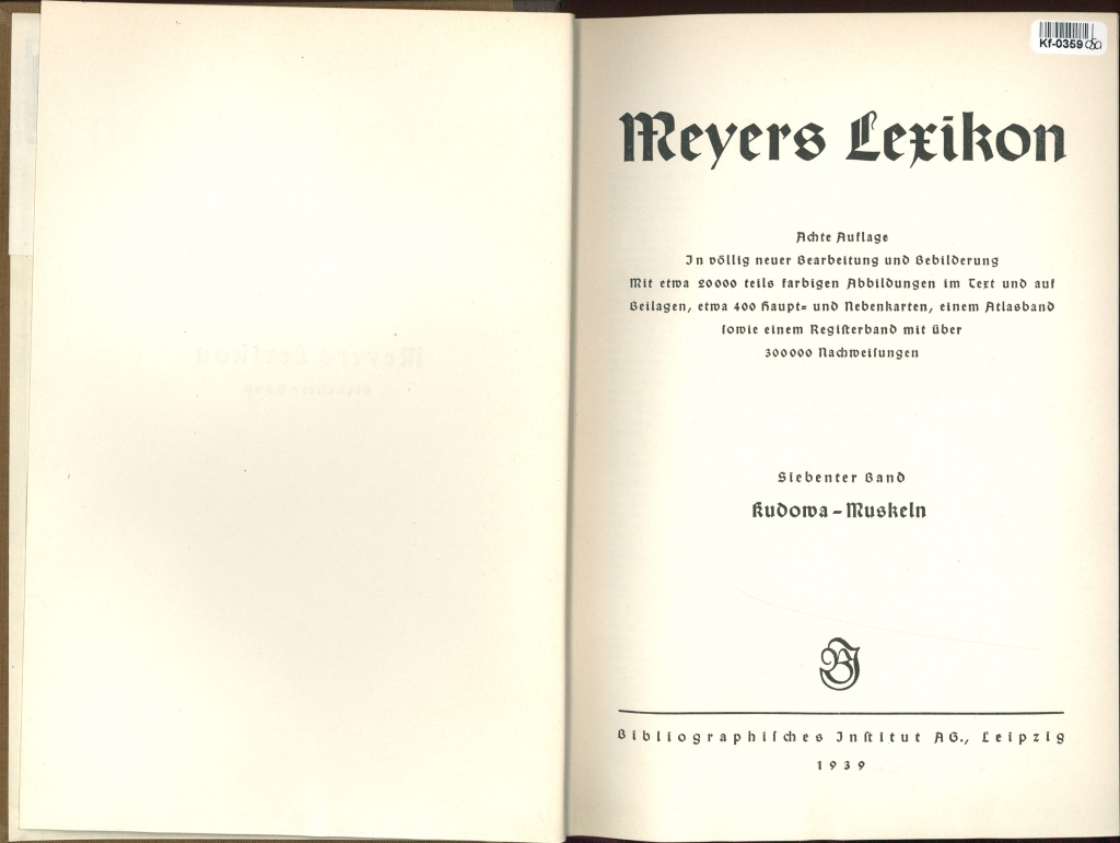 Meyers Lexikon VII.
