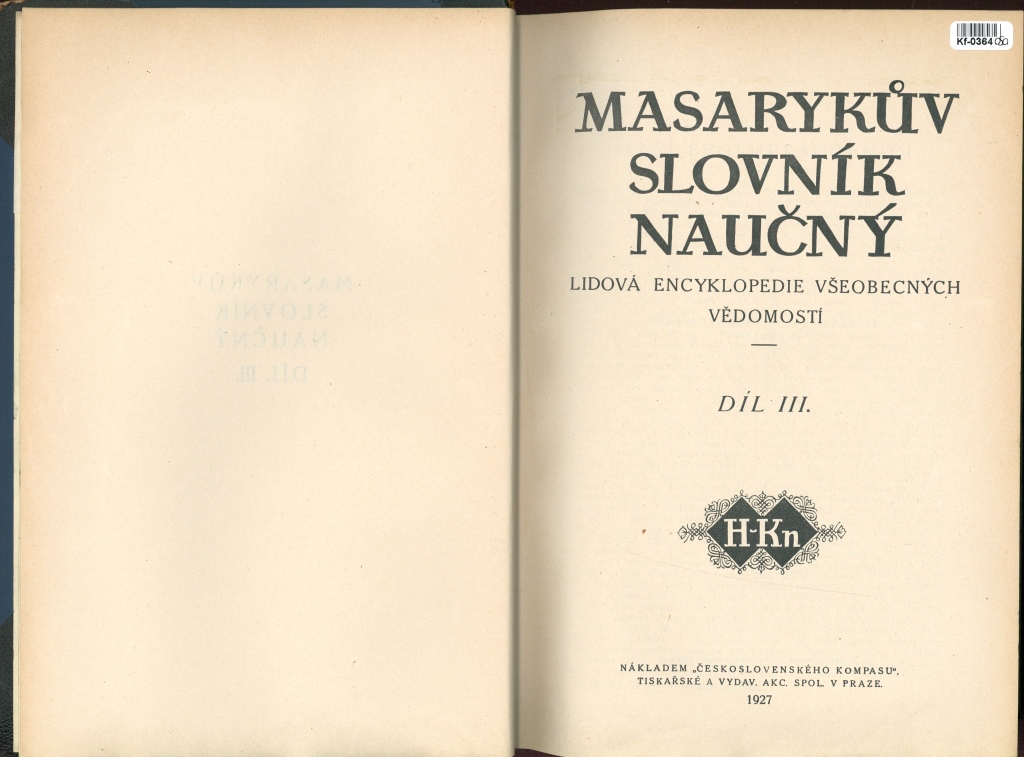 Masarykův slovník naučný III.