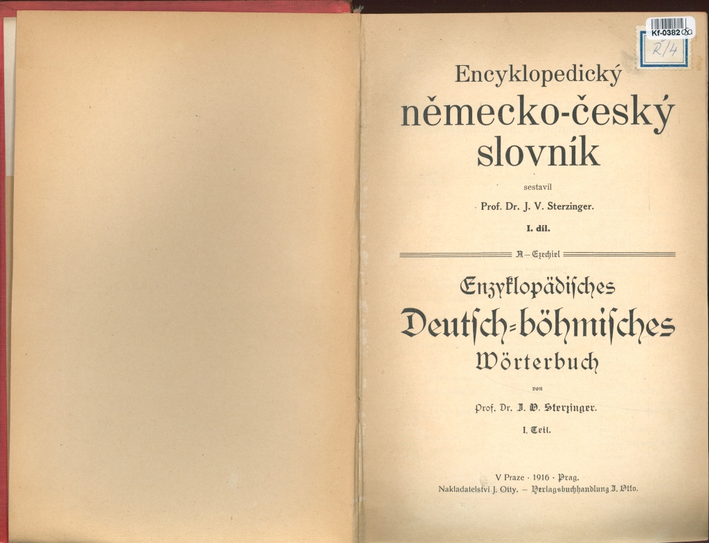 Encyklopedický německo - český slovník I.