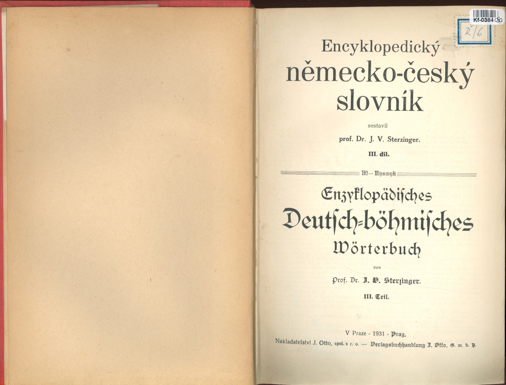 Encyklopedický německo - český slovník III.