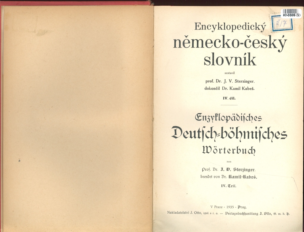 Encyklopedický německo - český slovník IV.
