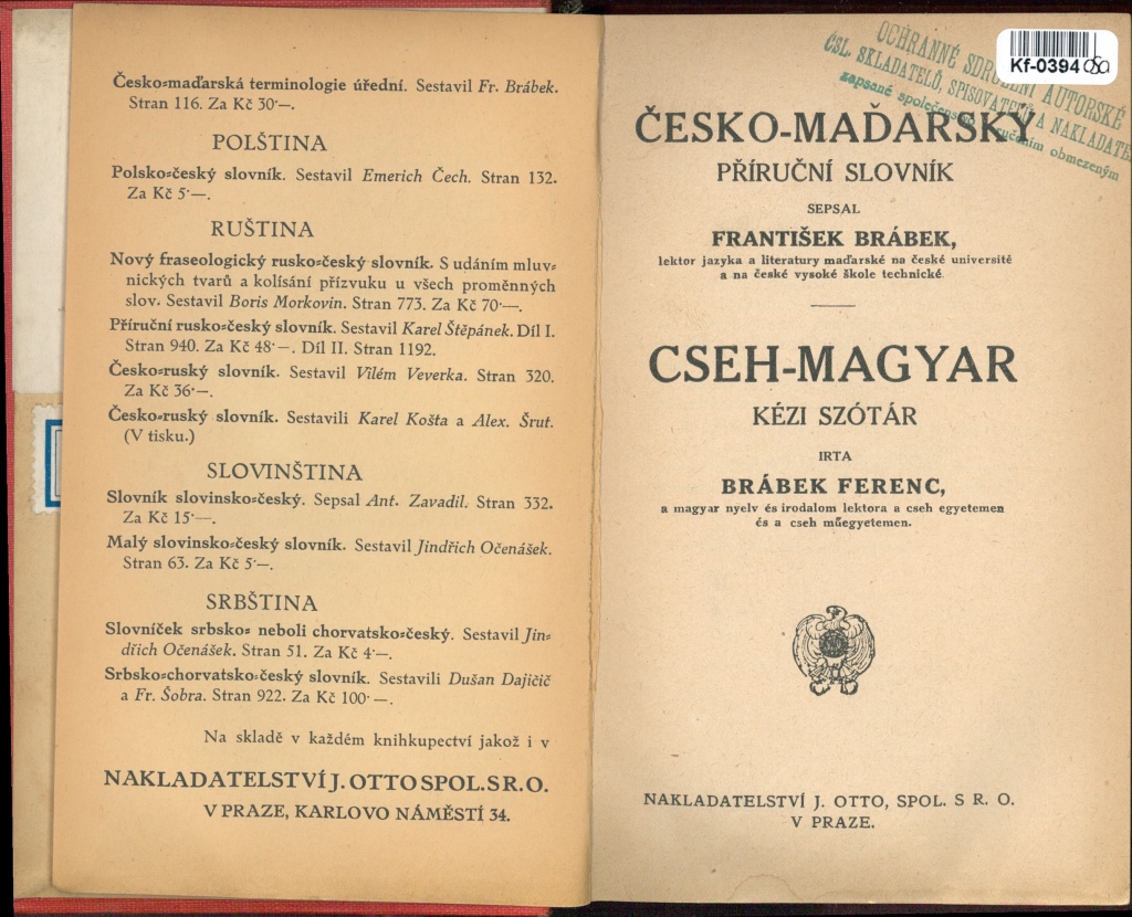 Česko - Maďarský příruční slovník