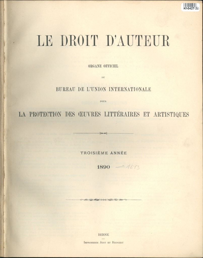 Le Droit d'Auteur