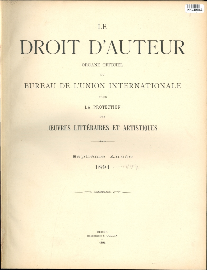 Le Droit d'Auteur