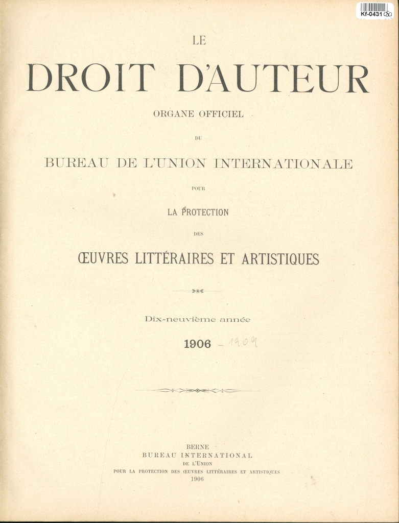 Le Droit d'Auteur