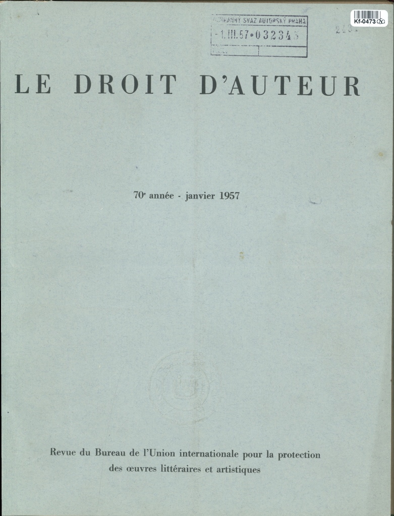 Le Droit d'Auteur